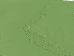 Argentina Terrain 3D Map 3D मॉडल