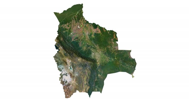 Bolivia Terrain 3D Map Model 3D .c4d .max .obj .3ds .fbx .stl .blend 