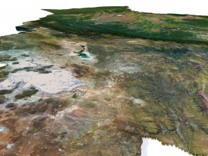 Bolivia Terrain 3D Map Model 3D