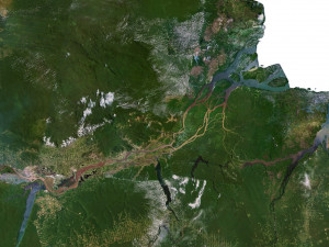 Brazil Terrain 3D Map Modelo 3D