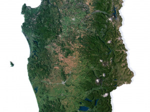 Chile Terrain 3D Map 3D मॉडल