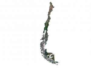 Chile Terrain 3D Map 3D मॉडल