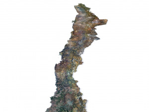 Chile Terrain 3D Map 3D मॉडल