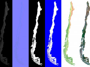 Chile Terrain 3D Map 3D मॉडल