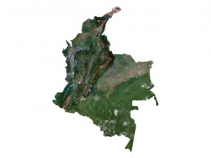 Colombia Terrain 3D Map Modelo 3D
