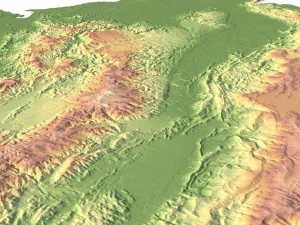Colombia Terrain 3D Map 3D Model