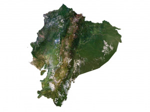 Ecuador Terrain 3D Map Modelo 3D