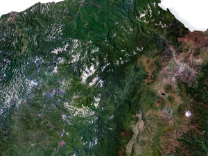 Ecuador Terrain 3D Map 3D Модель