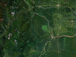 Mappa 3D del terreno dell'Ecuador Modello 3D