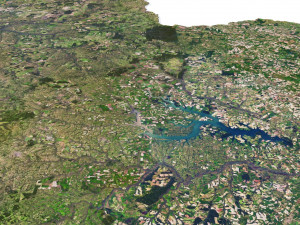 Paraguay Terrain 3D Map 3D Model