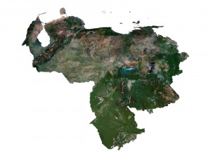 Venezuela Terrain 3D Map Model 3D