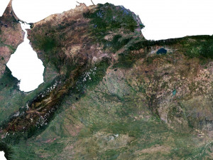 Venezuela Terrain 3D Map 3D मॉडल
