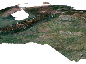Venezuela Terrain 3D Map 3D मॉडल