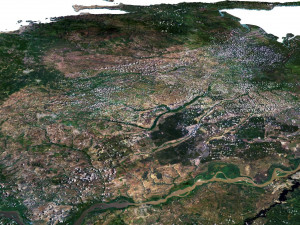 Venezuela Terrain 3D Map 3D मॉडल