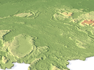 Venezuela Terrain 3D Map 3D मॉडल