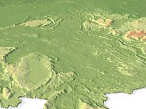 Venezuela Terrain 3D Map 3D Model