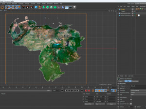 Venezuela Terrain 3D Map 3D मॉडल
