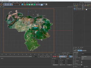Venezuela Terrain 3D Map 3D Model