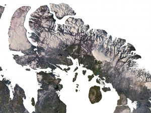 Canada Terrain 3D Map Modello 3D