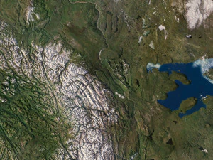 Canada Terrain 3D Map 3D Model