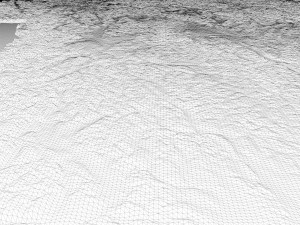 Canada Terrain 3D Map Modello 3D