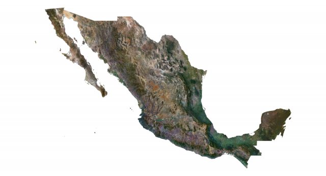 Mexico Terrain 3D Map Modello 3D .c4d .max .obj .3ds .fbx .stl .blend 