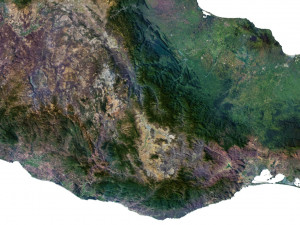 Mexico Terrain 3D Map Modello 3D