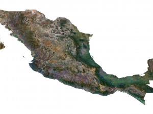 Mexico Terrain 3D Map Modello 3D