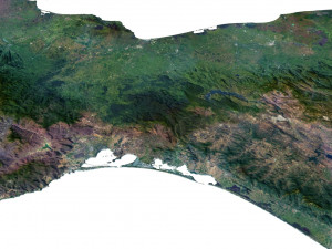 Mexico Terrain 3D Map Modello 3D