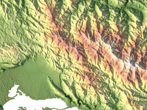 Jamaica Terrain 3D Map Model 3D