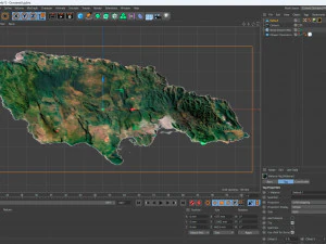 Jamaica Terrain 3D Map 3D Model