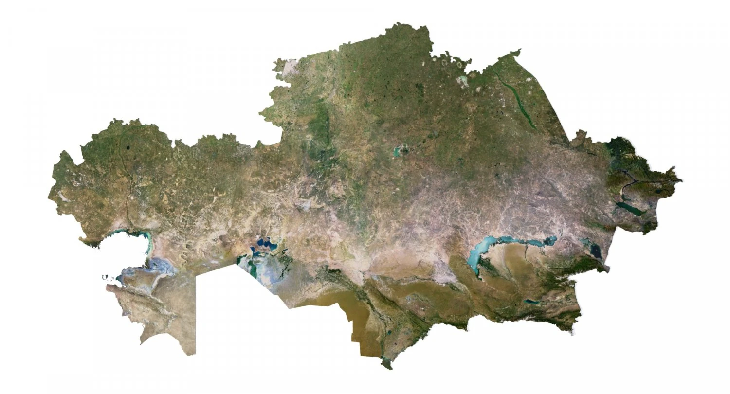 Kazakhstan Terrain 3D Map 3D Model .c4d .max .obj .3ds .fbx .stl .blend