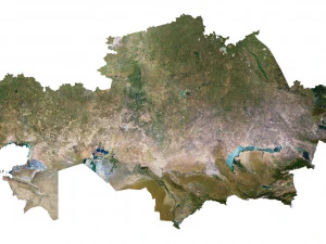 Kazakhstan Terrain 3D Map 3D Model