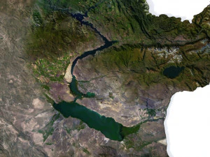 Kazakhstan Terrain 3D Map 3D Model