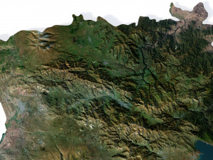 Armenia Terrain 3D Map 3D Модель