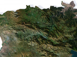 Armenia Terrain 3D Map 3D Model
