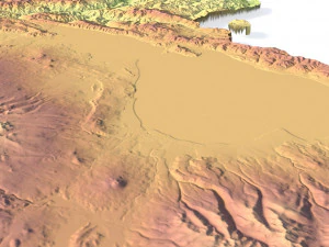 Armenia Terrain 3D Map 3D Model