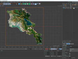 Armenia Terrain 3D Map 3D Model