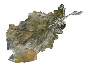 Afghanistan Terrain 3D Map 3D Model
