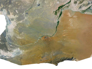 Afghanistan Terrain 3D Map 3D Model