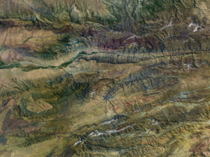 Afghanistan Terrain 3D Map Modèle 3D