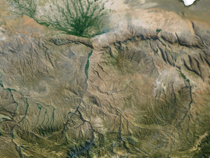 Afghanistan Terrain 3D Map Modèle 3D