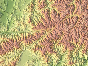 Afghanistan Terrain 3D Map 3D Model