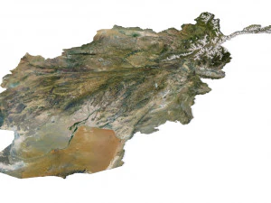 Afghanistan Terrain 3D Map 3D Model