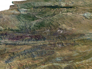 Afghanistan Terrain 3D Map 3D Model