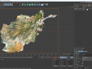 Afghanistan Terrain 3D Map 3D Model