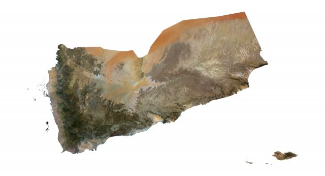 Yemen Terrain 3D Map 3D Model .c4d .max .obj .3ds .fbx .stl .blend 