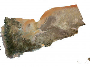 Yemen Terrain 3D Map Modelo 3D