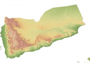 Yemen Terrain 3D Map 3D Model