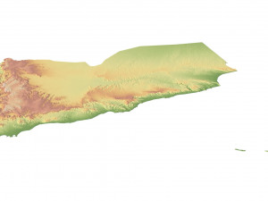 Yemen Terrain 3D Map 3D Model